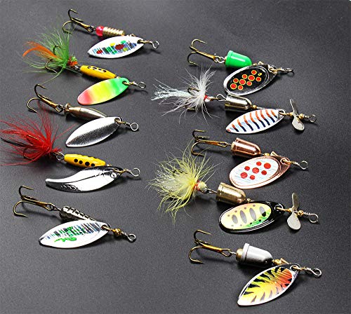 Spinnerbait Fishing Lure Kit with Tackle Boxes Spinnerbait Fishing Lure Kit with Tackle Boxes